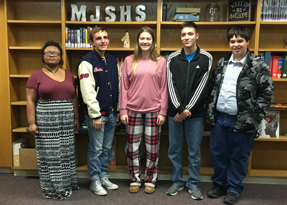Davis Represents MHS at Poetry Out Loud Contest