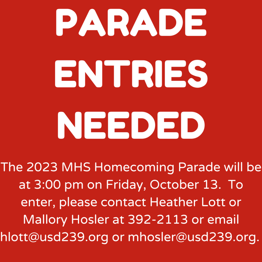 2023 Homecoming Parade Entries